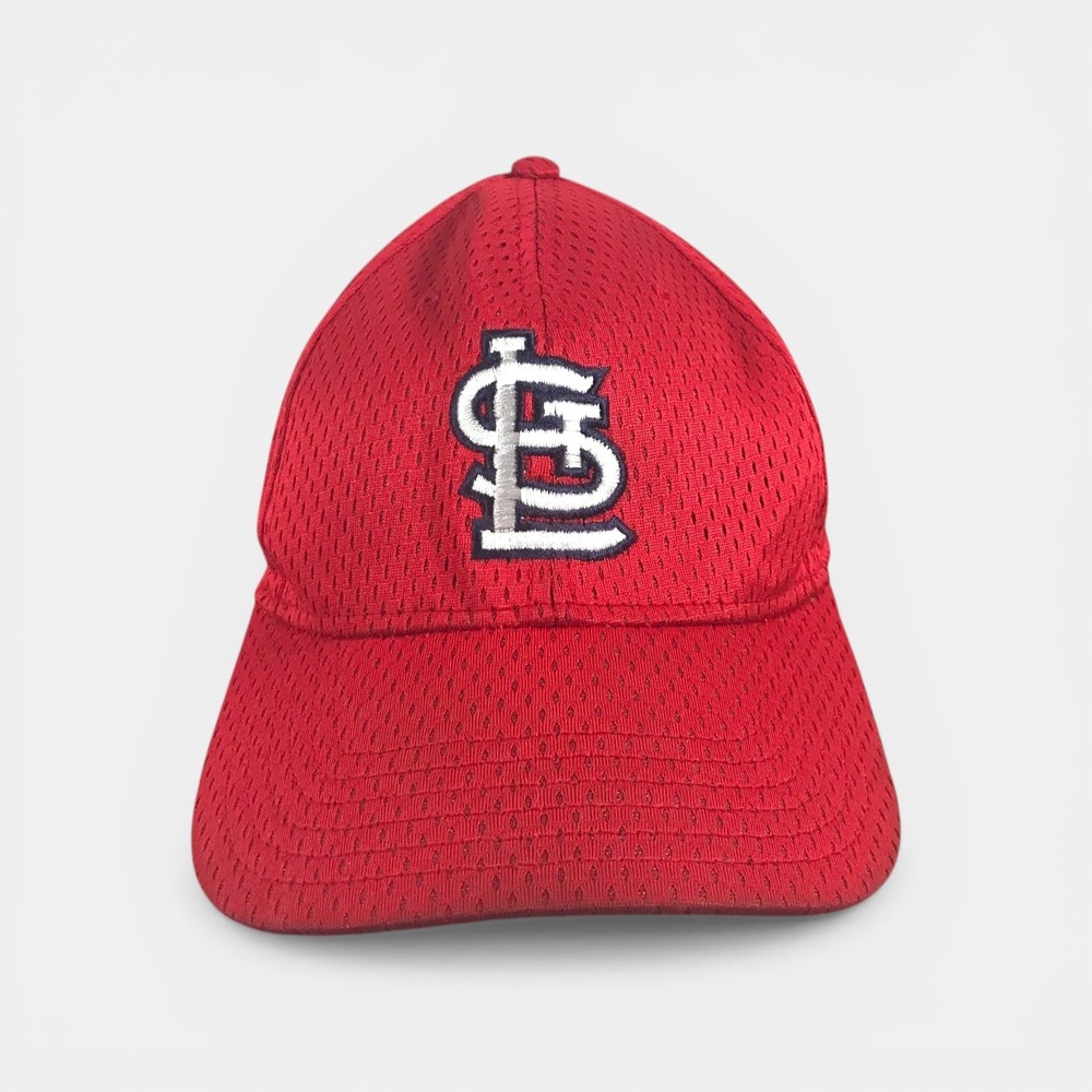 St Louis Cardinals Otto Mesh Baseball Cap Red Adjustable Hat 19-366 Mens OSFM‎